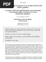 United States of America Ex Rel. Arnold Cleveland, Relator-Appellee v. J. Leland Casscles, Superintendent of Great Meadow Correctional Facility, Comstock, New York, 479 F.2d 15, 2d Cir. (1973)