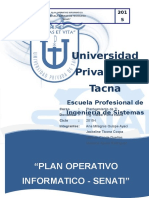 Plan Operativo Informatico de SENATI