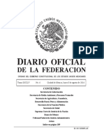 Diario Oficial de La Federación Méxicana 08/08/2016