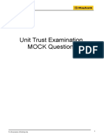 Unit Trust Examination Mock Questions