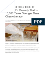 Why Did They Hide It FROM US: Remedy That Is 10,000 Times Stronger Than Chemotherapy!