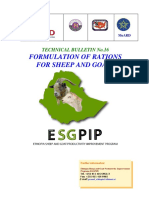 Formulation of Ration For Sheep and Goats