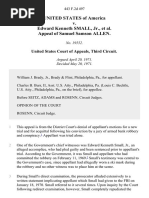 United States v. Edward Kenneth Small, Jr. Appeal of Samuel Samson Allen, 443 F.2d 497, 3rd Cir. (1971)