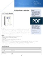 Cat5E 350Mhz Bulk Solid-Core Plenum-Rated Cable - Gray, 1000-Ft