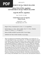 Government of The Virgin Islands v. Micha Williams, Government of The Virgin Islands v. Angel de Jesus, 476 F.2d 771, 3rd Cir. (1973)