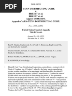 Ark-Tenn Distributing Corp. v. Breidt Breidt Appeal of Breidt. Appeal of Ark-Tenn Distributing Corp, 209 F.2d 359, 3rd Cir. (1954)