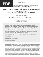 W. Willard Wirtz, Secretary of Labor, United States Department of Labor v. Local 153, Glass Bottle Blowers Association of The United States and Canada, Afl-Cio (Gbba), 405 F.2d 176, 3rd Cir. (1968)