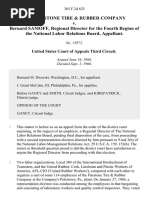 The Firestone Tire & Rubber Company v. Bernard SAMOFF, Regional Director For The Fourth Region of The National Labor Relations Board, Appellant