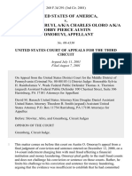 United States v. Austin O. Omoruyi, A/K/A Charles Oloro A/K/A Bobby Pierce Austin O. Omoruyi, 260 F.3d 291, 3rd Cir. (2001)