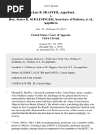 Michael B. Shaffer v. Hon. James R. Schlesinger, Secretary of Defense, 531 F.2d 124, 3rd Cir. (1976)