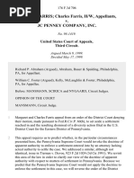 Margaret Farris Charles Farris, H/W v. JC Penney Company, Inc, 176 F.3d 706, 3rd Cir. (1999)