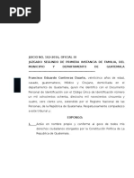 Contestacion de La Demanda Divorcio Por Causa Determinada