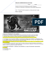 Prueba de Comprensión de Lectura 2 Segundo Medio Profe