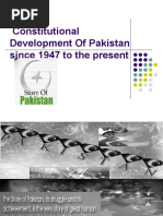 C Constitutional Development of Pakistan Since 1947 To Date