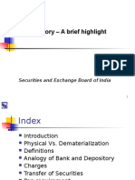 Depository - A Brief Highlight: Securities and Exchange Board of India