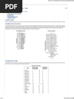 Parallel Cable Pinout and Port Information