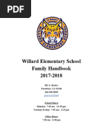 2017-2018 Willard Elementary Family Handbook