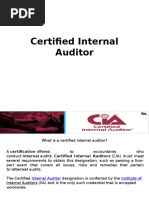 Certified Internal Auditor