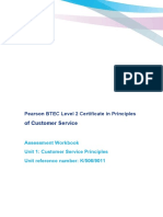 PFS CS Unit 1 Customer Service Principles Workbook v1