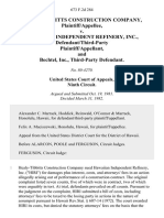 Healy-Tibbitts Construction Company v. Hawaiian Independent Refinery, Inc., Defendant/third-Party and Bechtel, Inc., Third-Party, 673 F.2d 284, 3rd Cir. (1982)