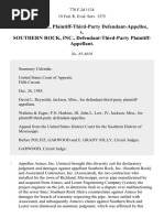 Armco, Inc., Plaintiff-Third-Party v. Southern Rock, Inc., Defendant-Third-Party, 778 F.2d 1134, 3rd Cir. (1985)