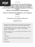 William E. Stephenson v. McLean Contracting Company, Inc., 977 F.2d 574, 4th Cir. (1992)