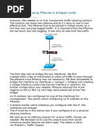 Traffic Shaping Using PfSense in Bridged Mode