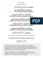 United States v. Anthony Grandison, United States of America v. Vernon Evans, Jr., United States of America v. Janet Patricia Moore, United States of America v. Rodney Kelly, United States of America v. Anthony Grandison, United States of America v. Vernon Evans, Jr., 780 F.2d 425, 4th Cir. (1985)