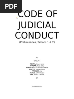 Code of Judicial Ethics Group 1