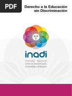 Inadi Derecho A La Educacion Sin Discriminacion