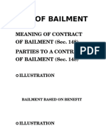 Bailment and Pledge