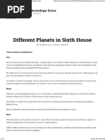 Different Planets in Sixth House - Anoop Astrology Sutra