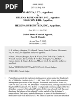 Marcon, Ltd. v. Helena Rubenstein, Inc., Marcon, Ltd. v. Helena Rubenstein, Inc., 694 F.2d 953, 4th Cir. (1982)