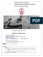 1° Informe (Datación Absoluta y Relativa)