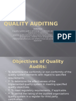 Quality Auditing