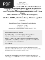 United States v. Charles A. Henry, A/K/A Chuck Henry, 869 F.2d 595, 4th Cir. (1989)