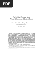 The Political Economy of The Enforcement To Indirect Taxes Besfamille, Et - Al.