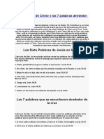 La 7 Palabras de Cristo y Las 7 Palabras Alrededor de La Cruz