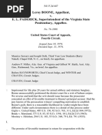 Leroy Boone v. E. L. Paderick, Superintendent of The Virginia State Penitentiary, 541 F.2d 447, 4th Cir. (1976)