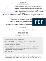 Joseph S. Ambrose, Helen W. Ambrose, Bridgette Ambrose, a Minor by Her Mother, Helen W. Ambrose, Joseph S. Ambrose, Jr., a Minor by His Mother, Helen W. Ambrose v. United States, 883 F.2d 68, 4th Cir. (1989)