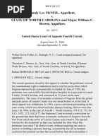 Sandy Lee McNeil v. State of North Carolina and Major William C. Brown, 368 F.2d 313, 4th Cir. (1966)