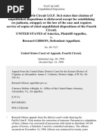 United States v. Bernard Gibson, 914 F.2d 1492, 4th Cir. (1990)