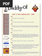 Rock 'N' Roll Timeline 50s