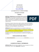 Evolución Del Concepto de Accidente de Trabajo en Colombia