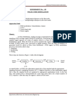 Experiment No.: 03 Pulse Code Modulation Aim:: Advanced Communication Laboratory