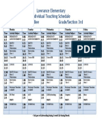 Lowrance Teaching Scheduleb