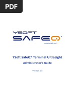 Terminal UltraLight Reader User Manual YSQ Terminal Administrator Guide PDF