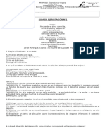 Guía de Ejercitación Comprensión Lectora 1° Medio