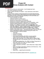 Project #2 3D Stress Analysis With Contact: Requirements