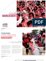 Strengthening Local Disaster Management